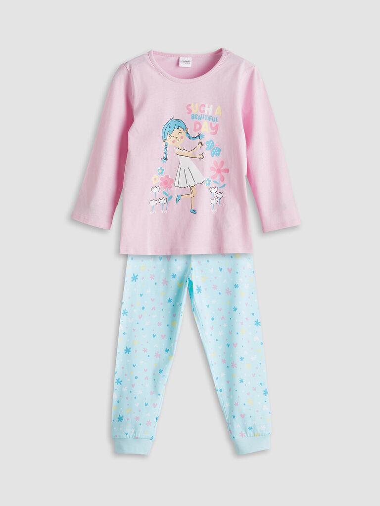 LC Waikiki Komplet pidžama za devojčice W50841Z1-LTY, Roze