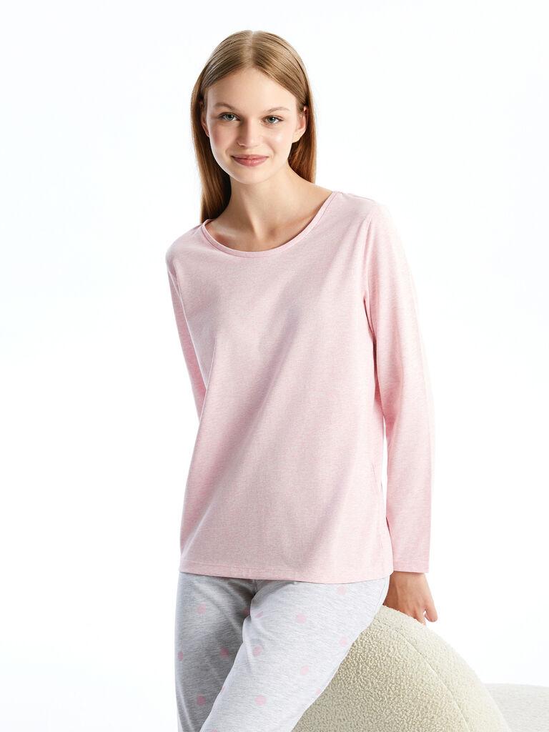 LC Waikiki Ženska komplet pidžama W41419Z8-998, Sivo-roze