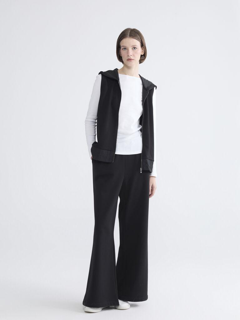 LC Waikiki Ženski donji deo trenerke W5MQ19Z8-CVL, Široke nogavice, Crni