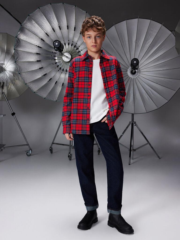 LC Waikiki Košulja za dečake W5DF02Z4-LPA, Crvena