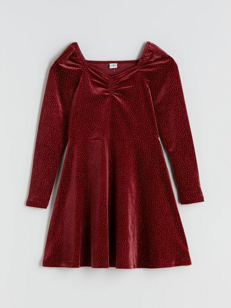 LC Waikiki Haljina za devojčice W5FR16Z4-HQG, Bordo