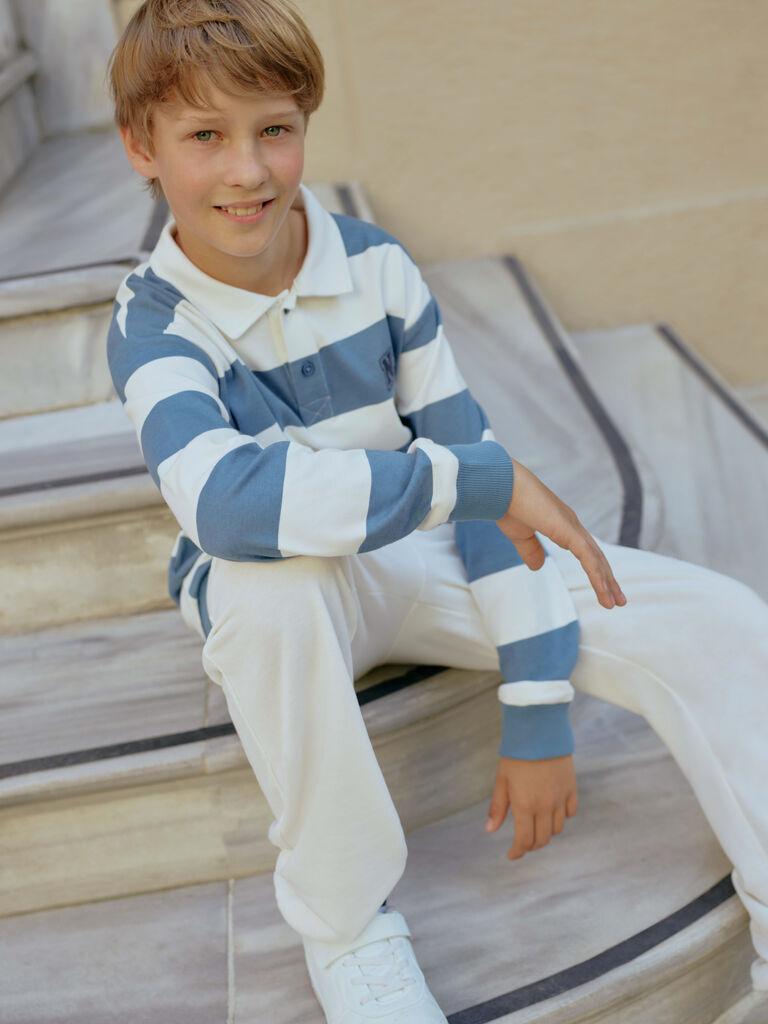 LC Waikiki Donji deo trenerke za dečake W51157Z4-R9J, Beli