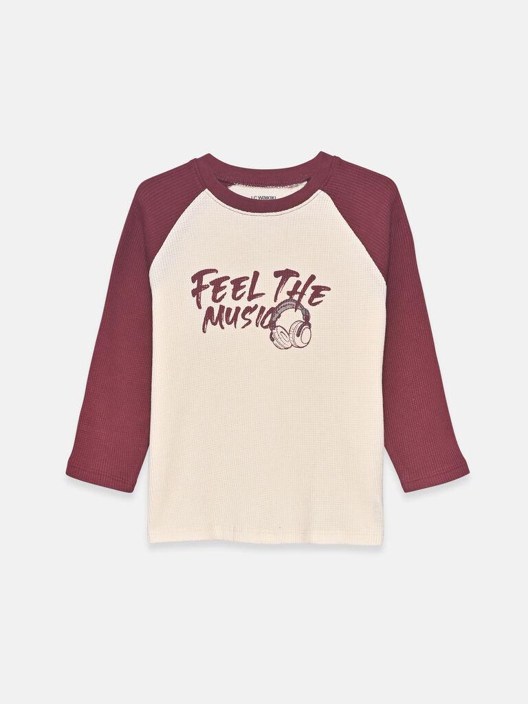 LC Waikiki Majica za dečake W56669Z1-QVK, Dugi rukav, Bež