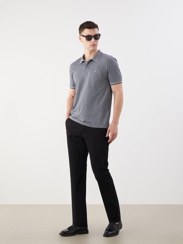 LC Waikiki Muške pantalone W57250Z8-CVL, Čino, Crne