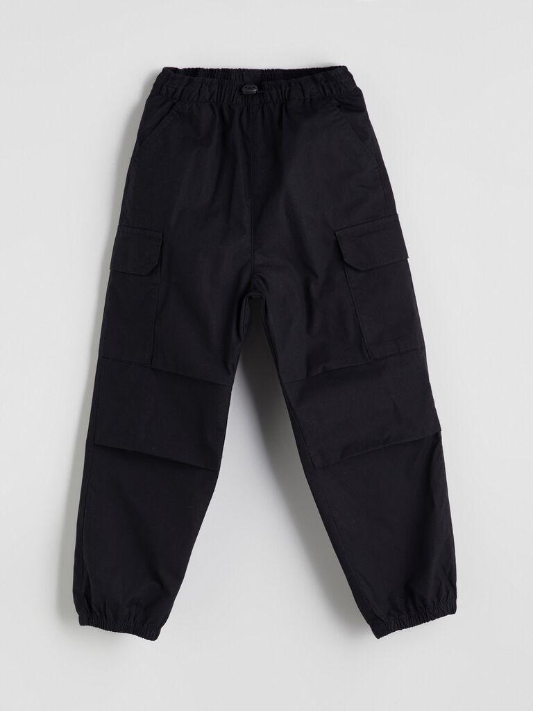 LC Waikiki Pantalone za dečake W55664Z1-CVL, Kargo, Crne