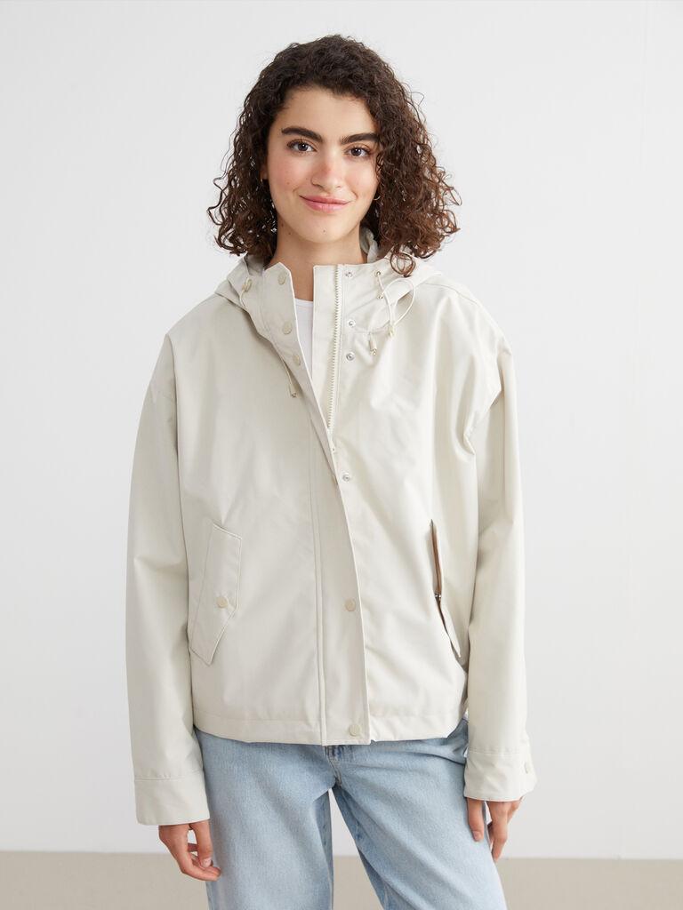 LC Waikiki Ženska jakna W55505Z8-KJS, Kratka, Bež