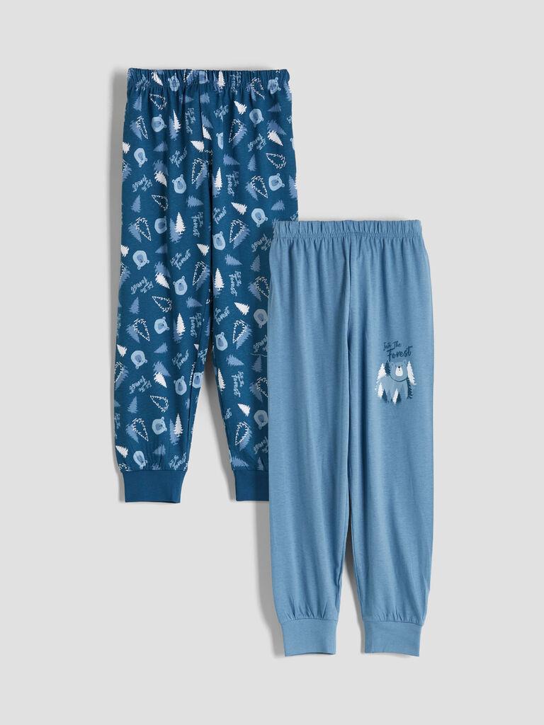 LC Waikiki Donji deo pidžame za dečake, W5EY17Z1-LSX, 2 komada, Petrolej