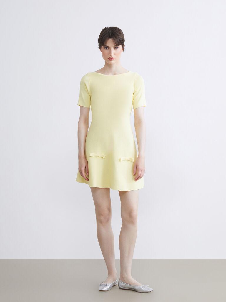 LC Waikiki Ženska haljina W5J166Z8-FEY, Mini, Žuta