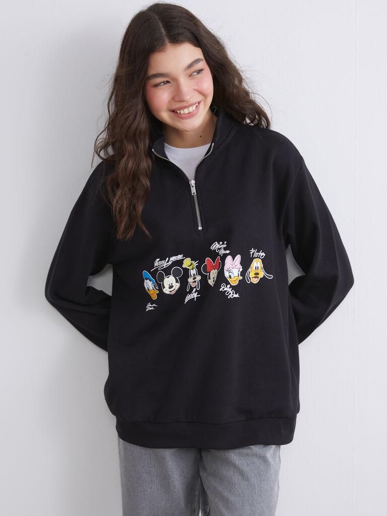 LC Waikiki Ženski duks W5GY03Z8-CVL, Zip kragna, Crna