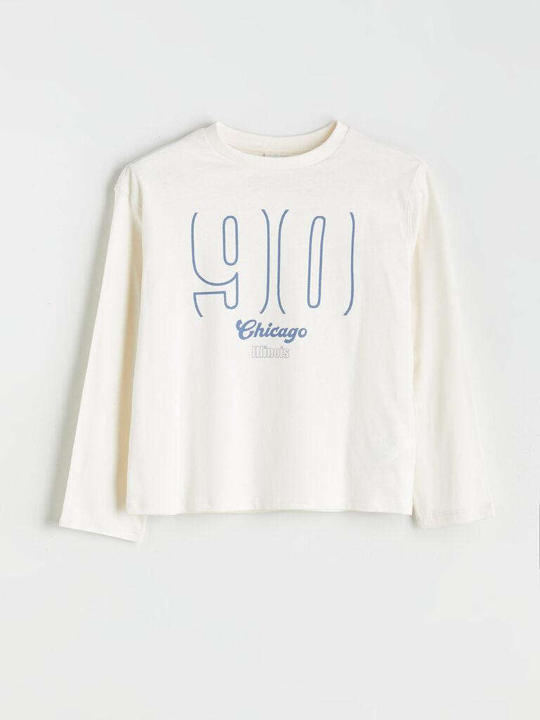 LC Waikiki Majica za devojčice W5AL74Z4-FES, Dugi rukav, Bela