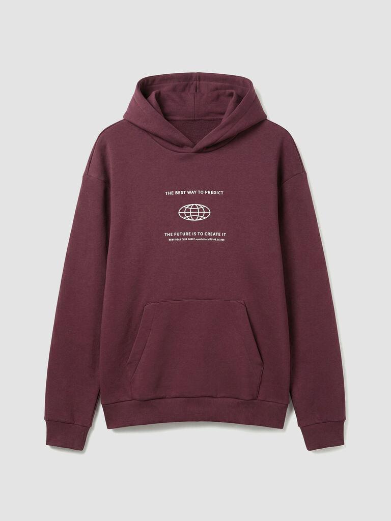 LC Waikiki Muški duks W5DA64Z8-ZC1, Sa kapuljačom, Bordo