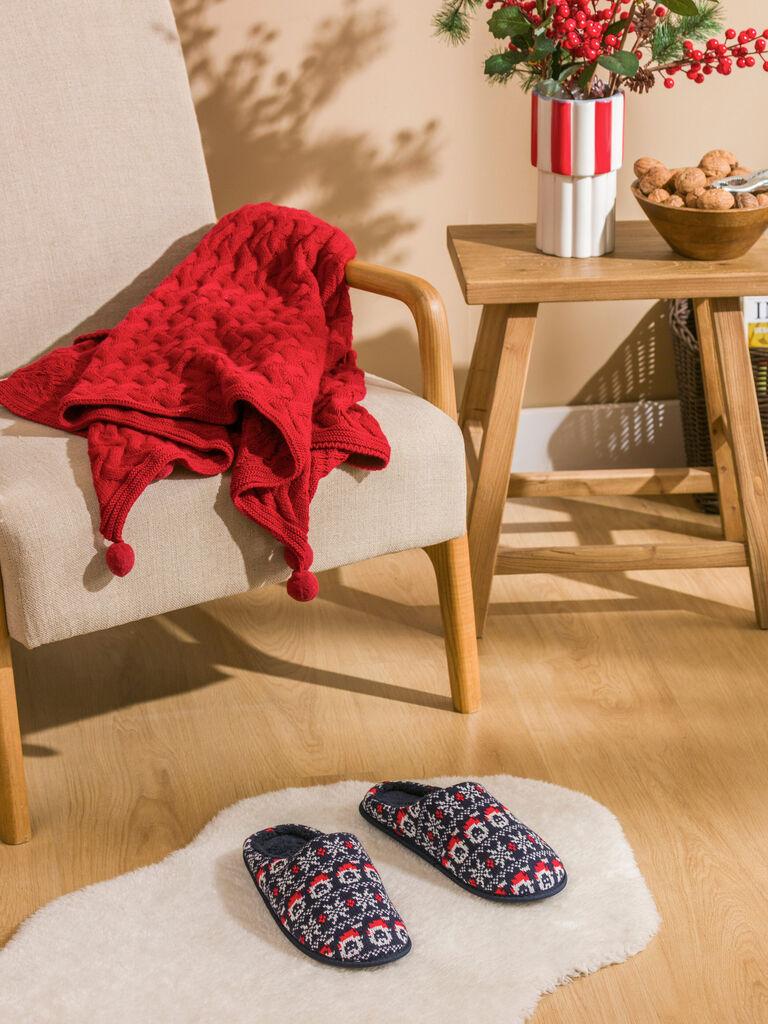 LC Waikiki Muške kućne papuče W5IO38Z8-CRP, Teget