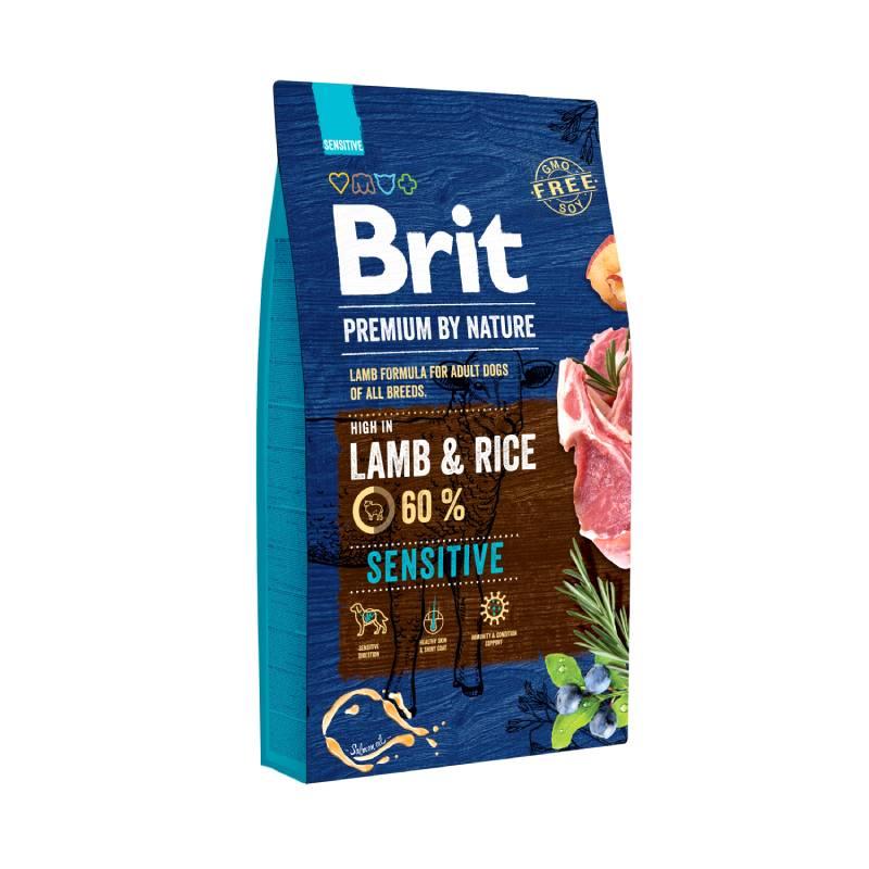 BRIT Suva hrana za pse Sensitive, Јagnjetina i pirinač, 8 kg