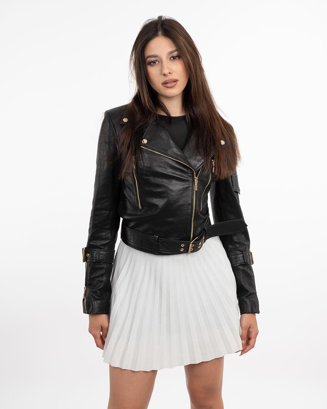 MARIO ZENETTI Ženska kožna jakna Jane, Crna