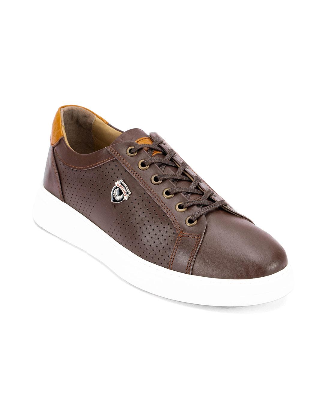 LA FORCE Muške kožne patike DC-1825, Braon