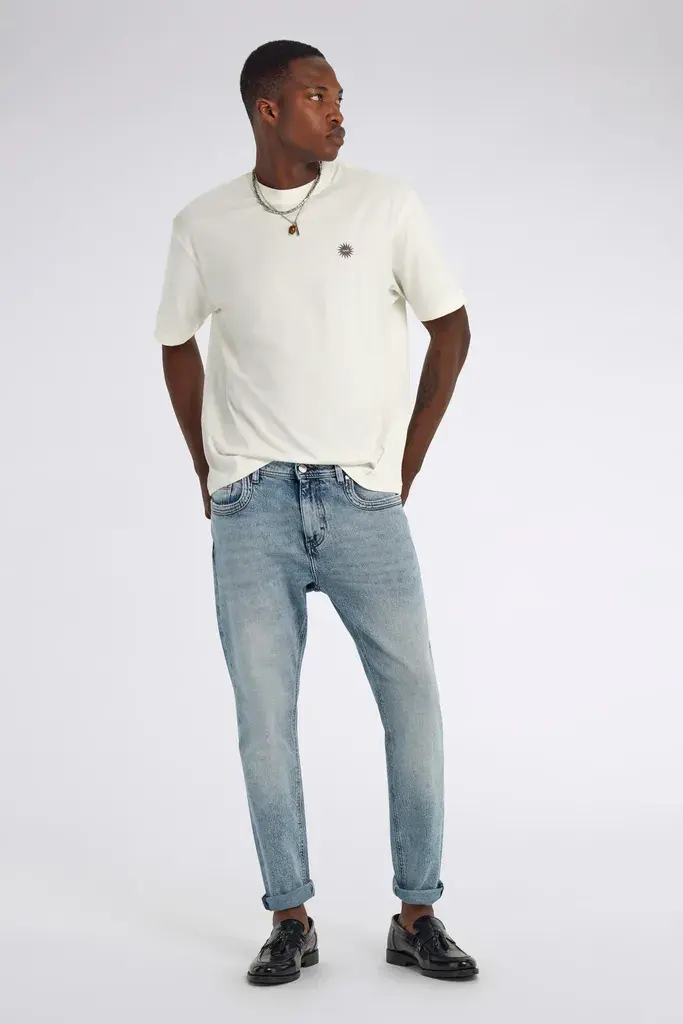 Gas Muška majica B1456, Kratak rukav, Bela