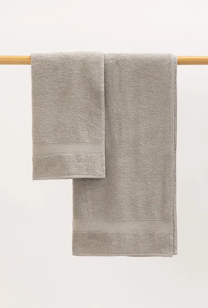 Stefan Set peškira, 2 komada, Svetlosivi