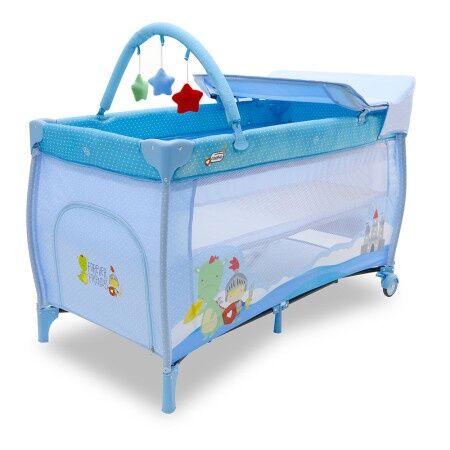 Asalvo Prenosivi krevetac Mix Plus, Svetloplavi