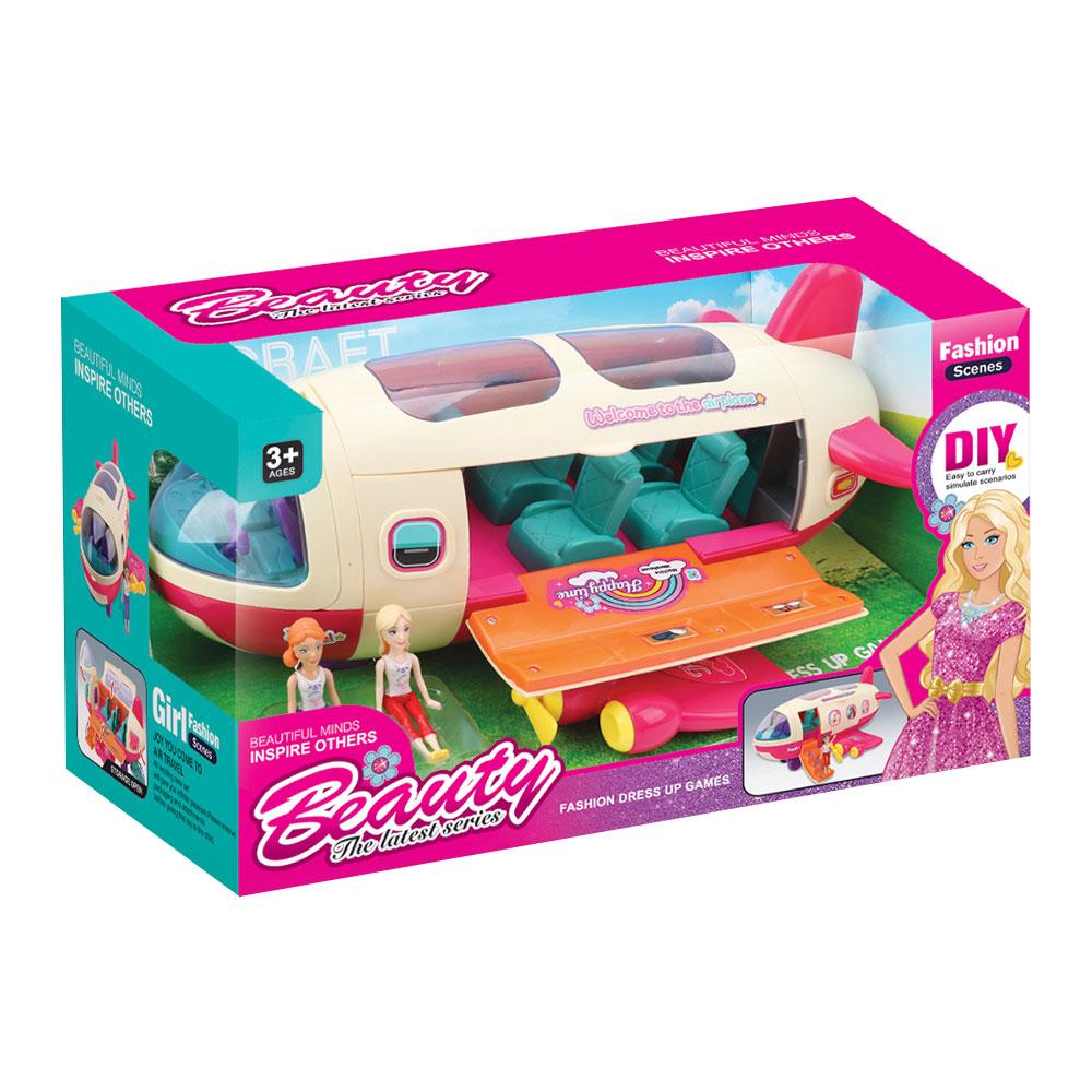 Beauty Set avion sa lutkama, 4 komada