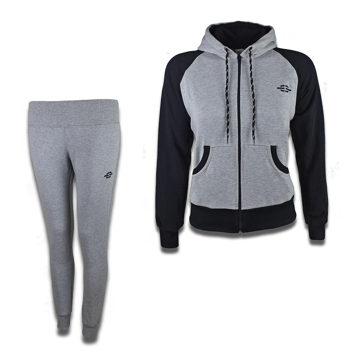 Ženska komplet trenerka Break Limit Ž4, Sivo-crna