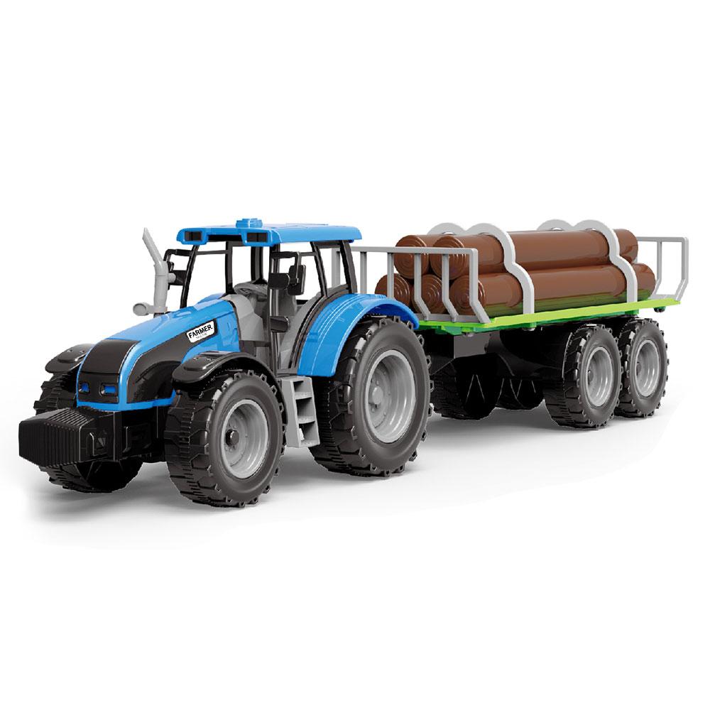 Traktor sa prikolicom za drva