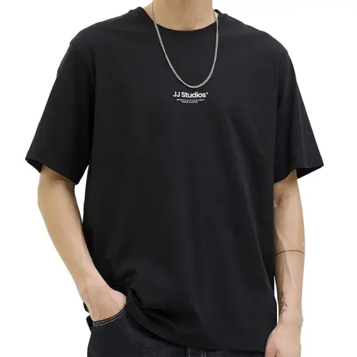 Jack & Jones Muška majica Jjesoho Tee Ss Crew Neck Noos, Crna