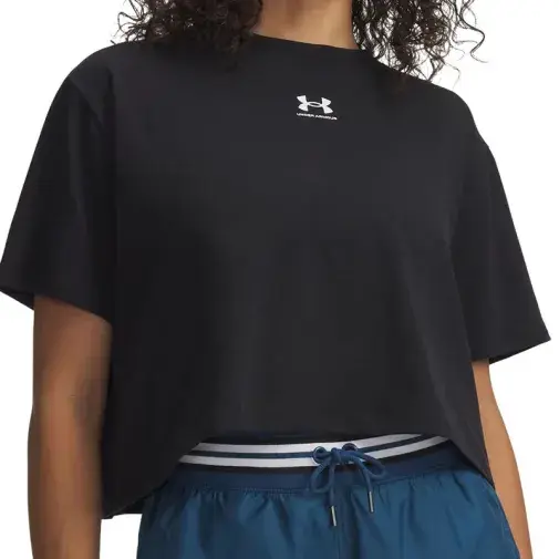 Under Armour Ženska majica Ua Rival Boxy Tee Solid, Crna