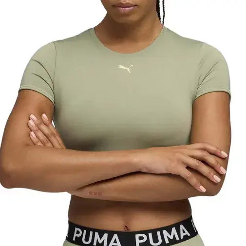 Puma Ženska majica Strong, Maslinasta