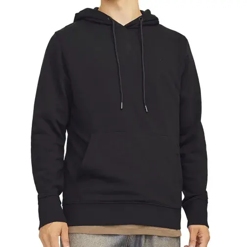 Jack & Jones Muški duks Jjepaulos Polo Ss Noos, Crni