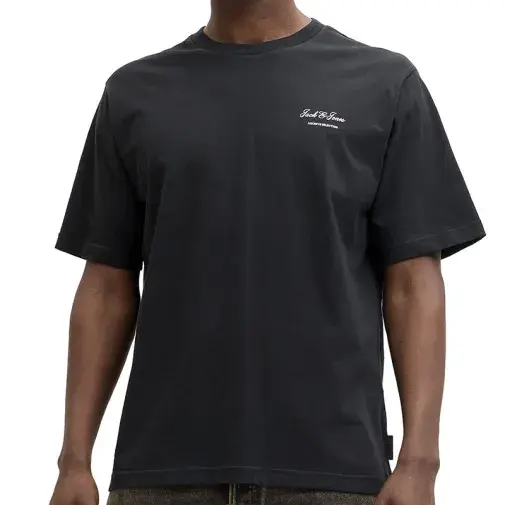 Jack & Jones Muška majica Jjearchive Graphic Tee Ss O-Neck Noos, Crna