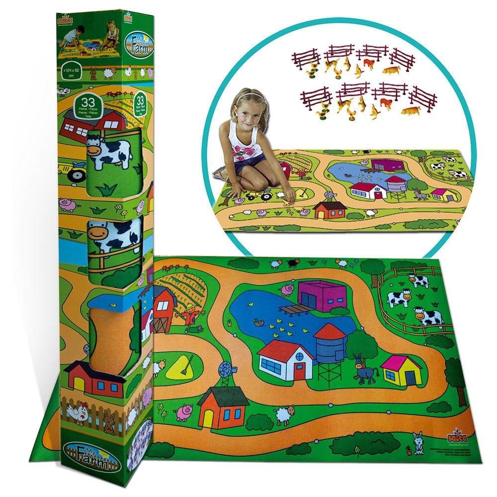 Tepih za dečiju sobu Farma, 124x62 cm, Šareni