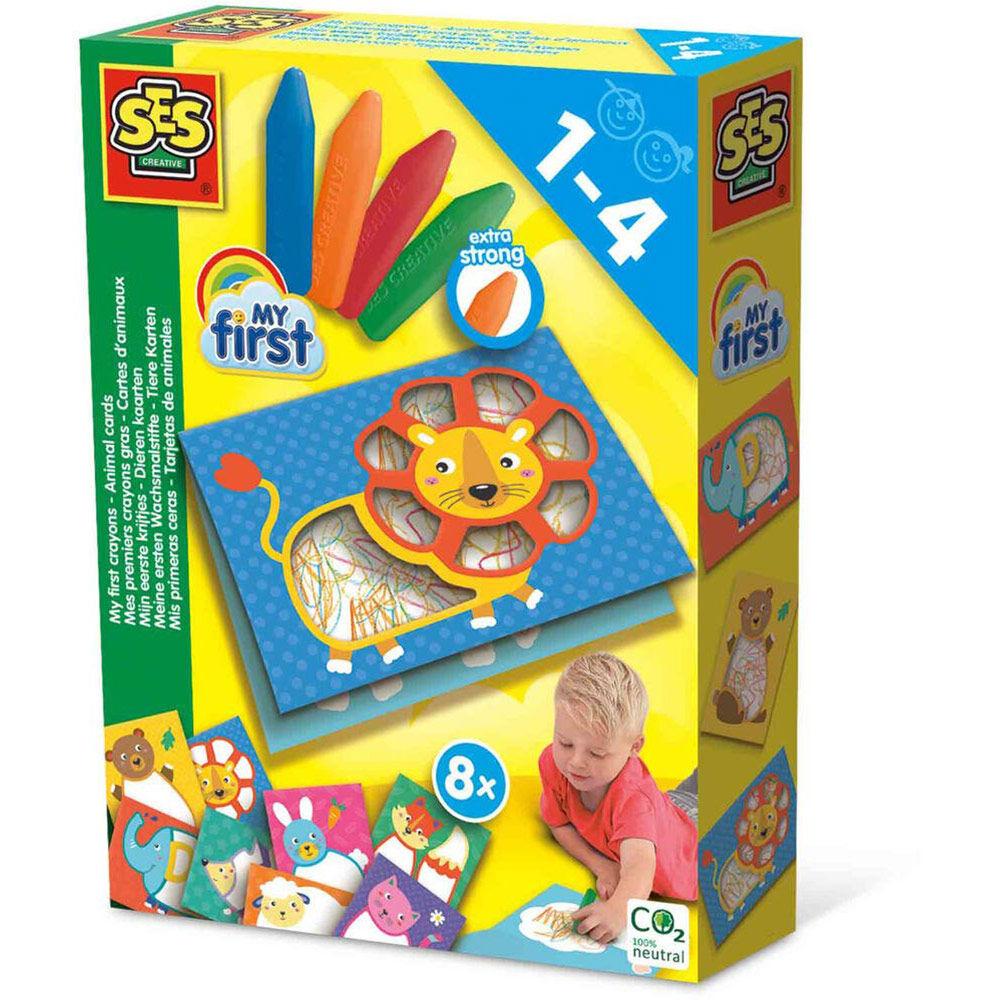 SES Creative Kreativni set Oboji životinje kreonima