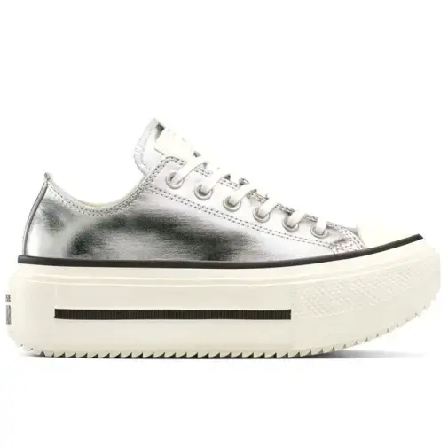 Converse Ženske patike All Star Lift Double Stack, Srebrne