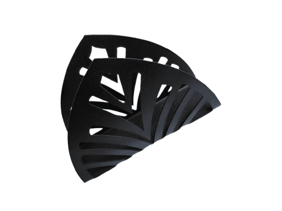 Star-Ci Držač za salvete u obliku listova, Metalni, Crni