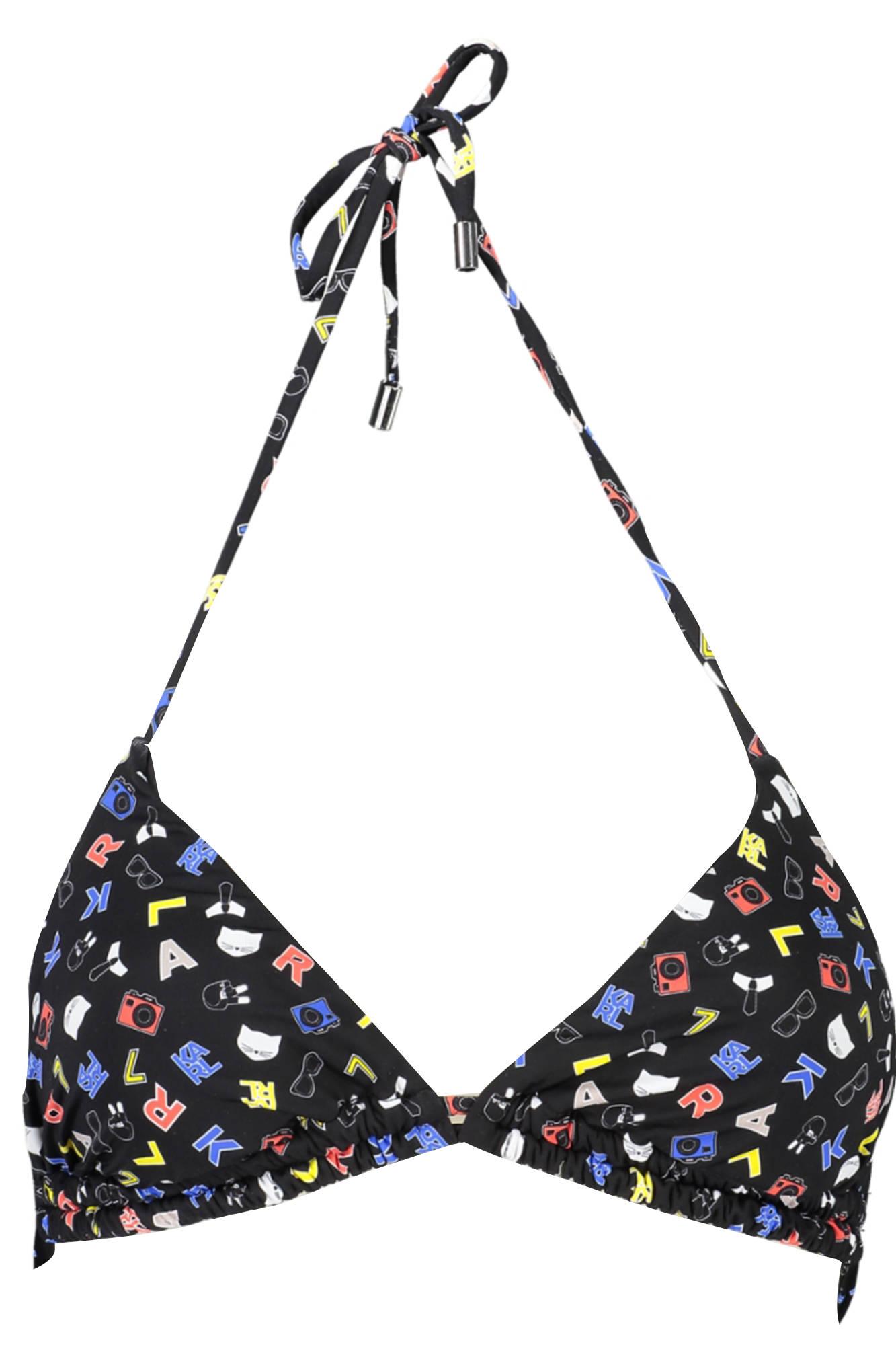 Karl Lagerfeld Ženski gornji deo kupaćeg KL20WTP16_7562A73_NEROONLYON, Crni