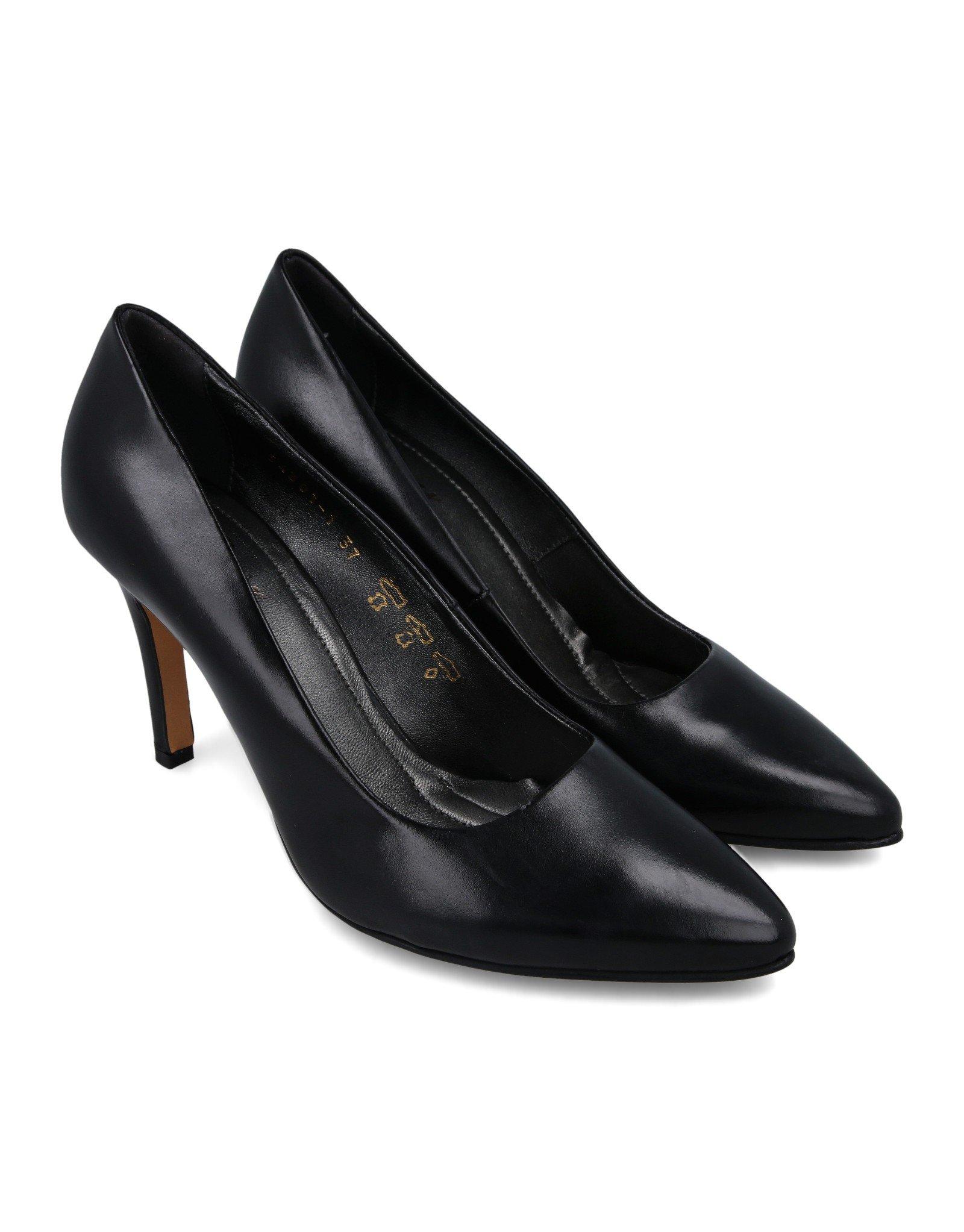 Paar Ženske kožne salonke 54301-1, Crne