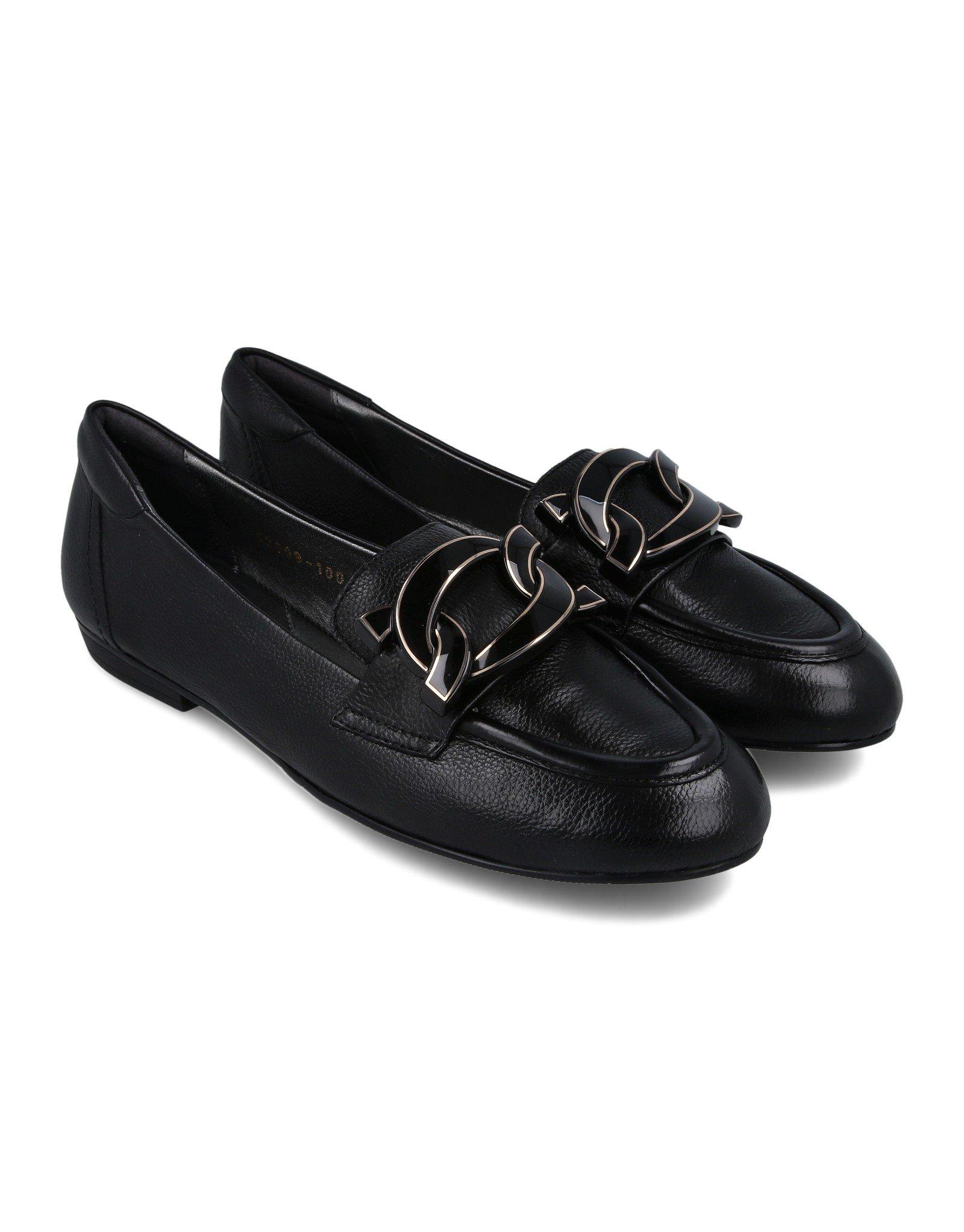 Paar Ženske kožne cipele 52008-100, Crne