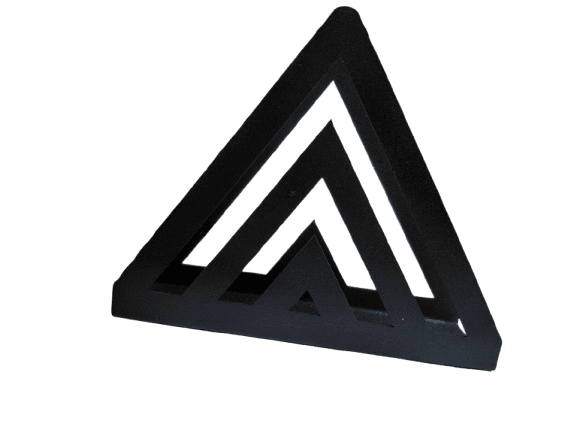 Star-Ci Držač za salvete sa prorezima u obliku trouglova, Metalni, Crni