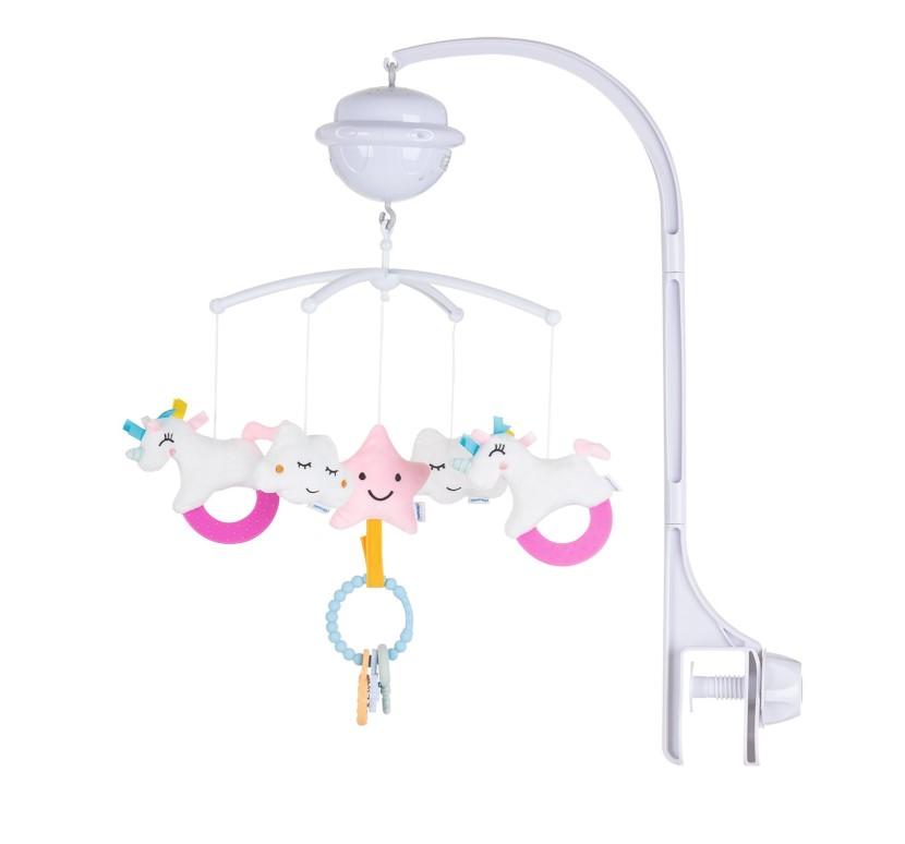 Chipolino Muzička vrteška za krevetac Unicorn, Roze