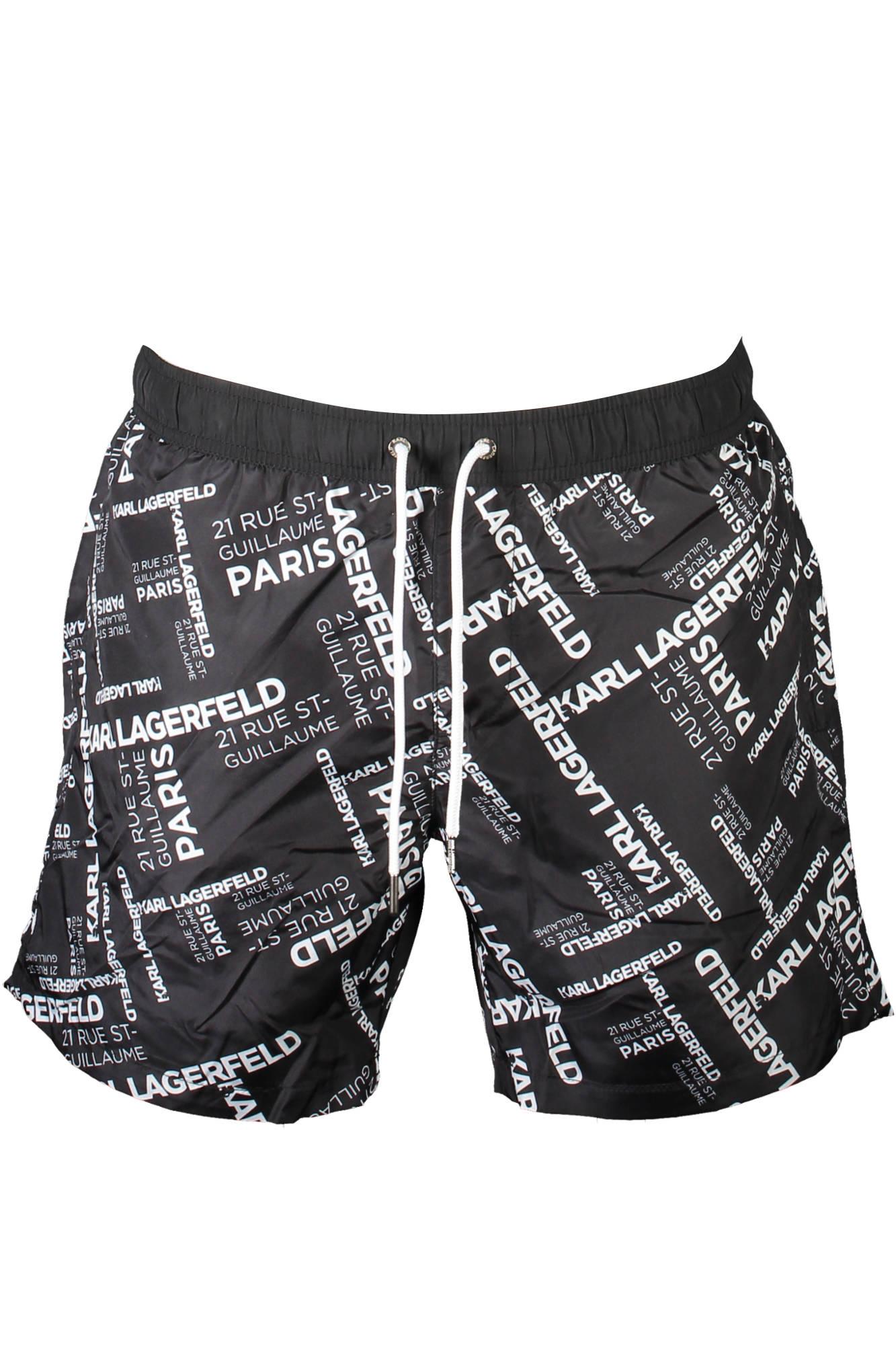 Karl Lagerfeld Muški kupaći KL21MBM14_53D5E4D_NEROBLACK, Crni