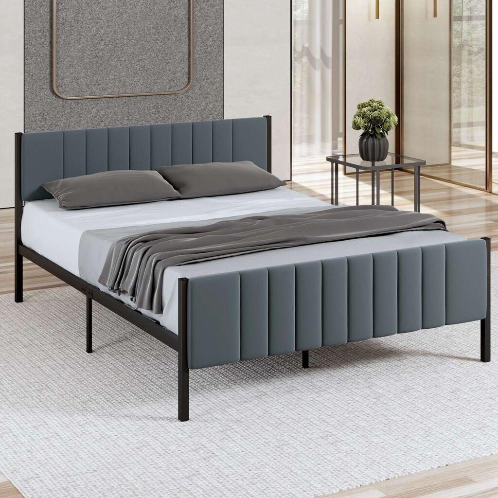 Hanah Home Francuski ležaj Lotus, 140x88x190 cm, Antracit