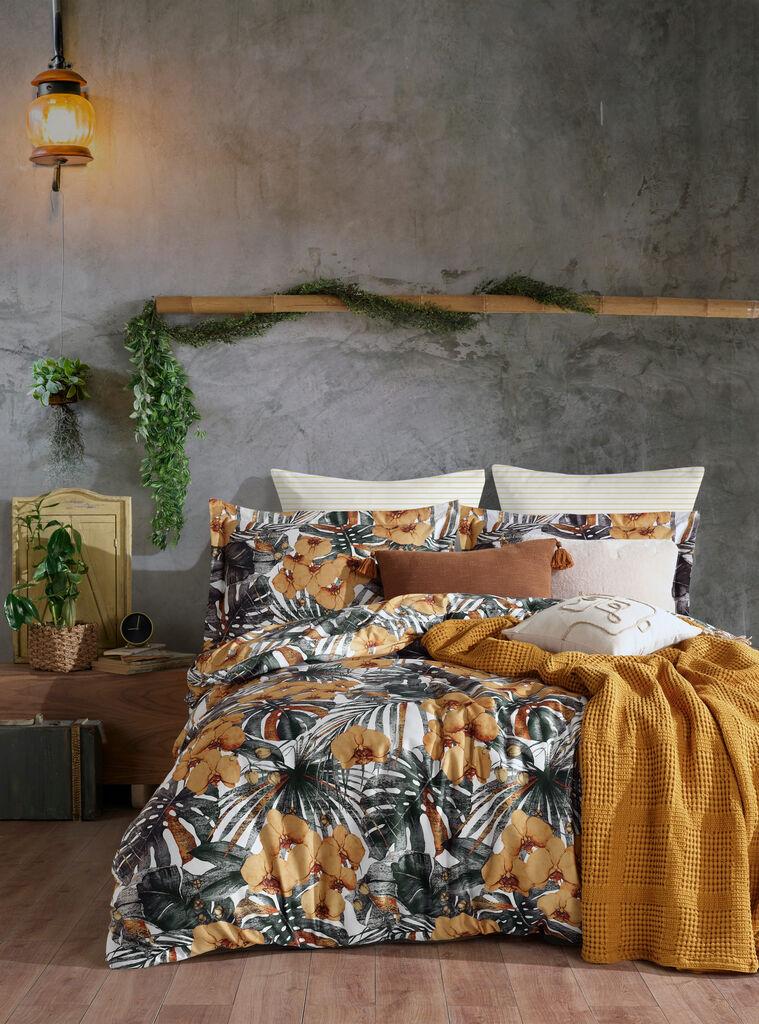 L'essentiel Maison Komplet posteljine Double Tropik, 200x220 cm, Šareni
