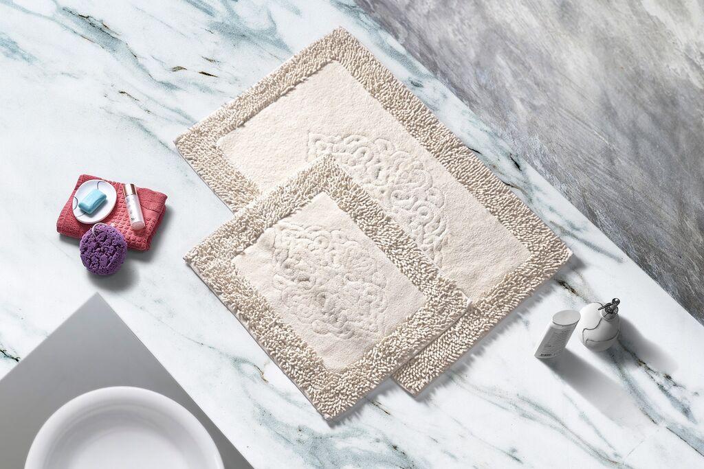 L'Essentiel Maison COTTONKT000043 Kupatilski otirač, 2 komada, Bež