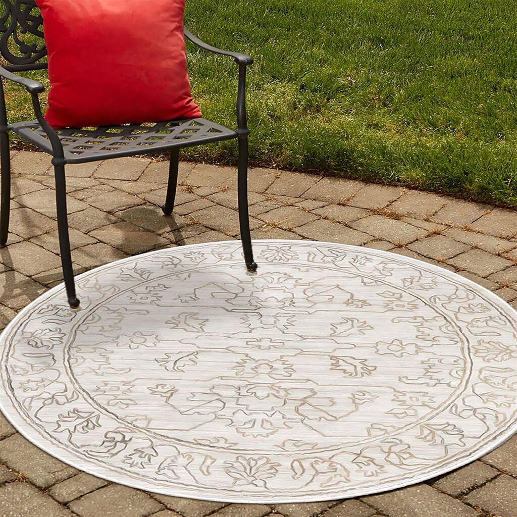 Conceptum Hypnose Tepih Woobtny0182, O120cm, Beli