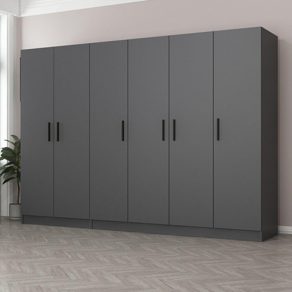 Hanah Home Garderober Kale-5080, 270x210x52 cm, Antracit