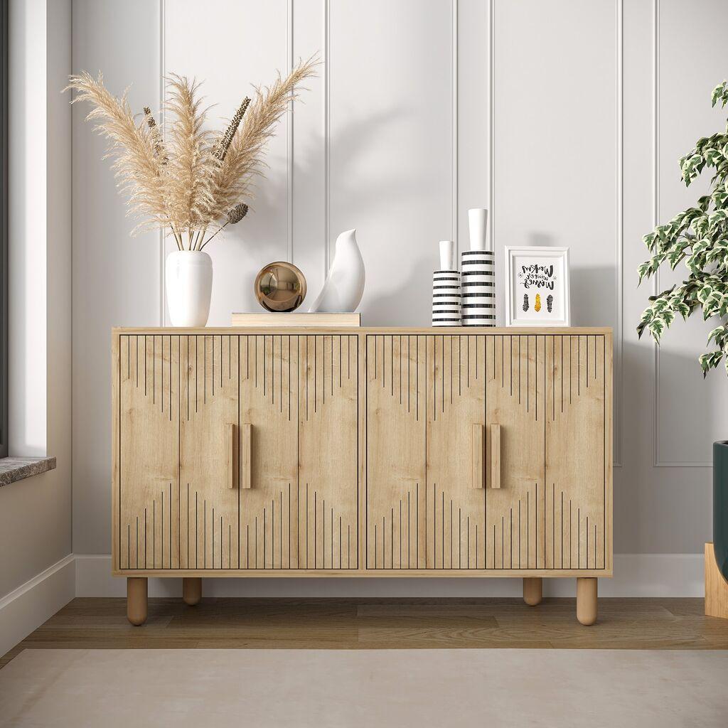 Hanah Home Konzolni sto Roger, 120x73.6x29.6 cm, Hrast