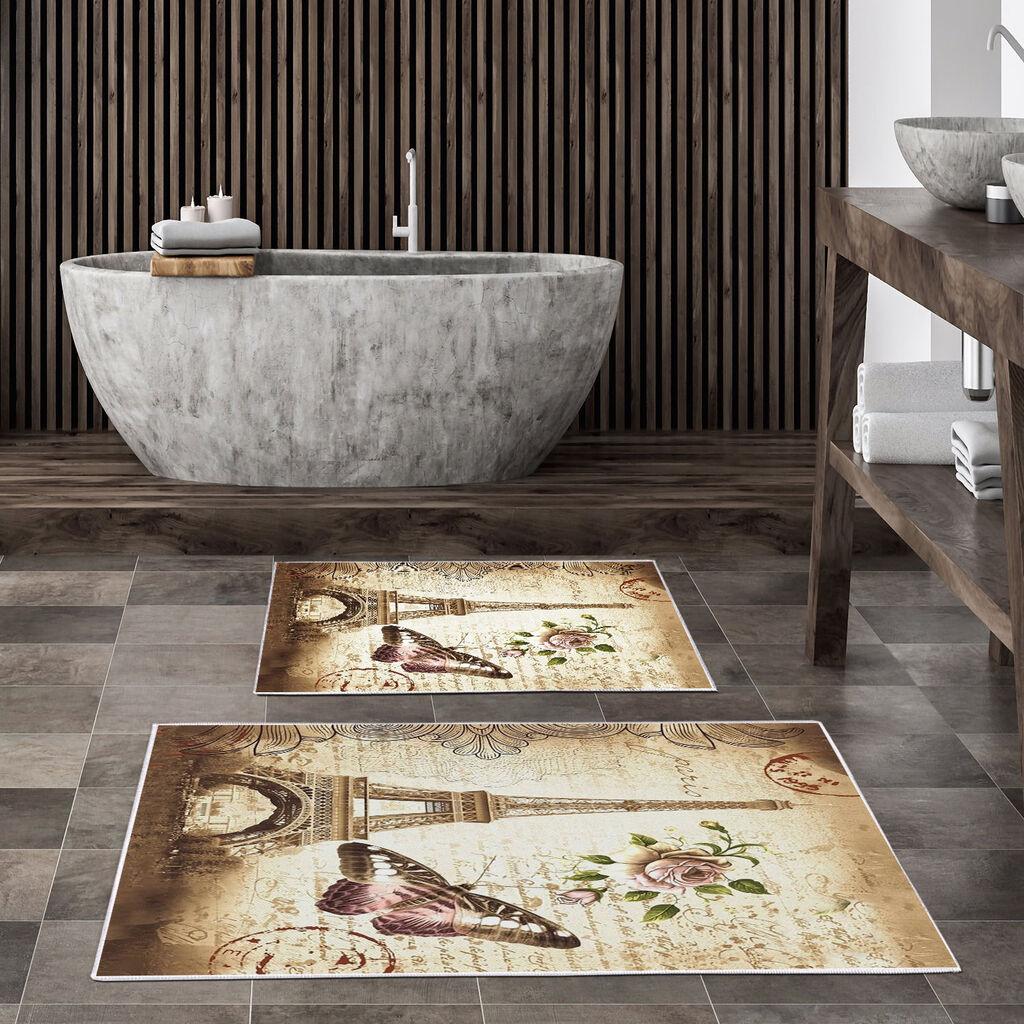 L'essentiel Maison Set 2 prostirke za kupatilo Šareni