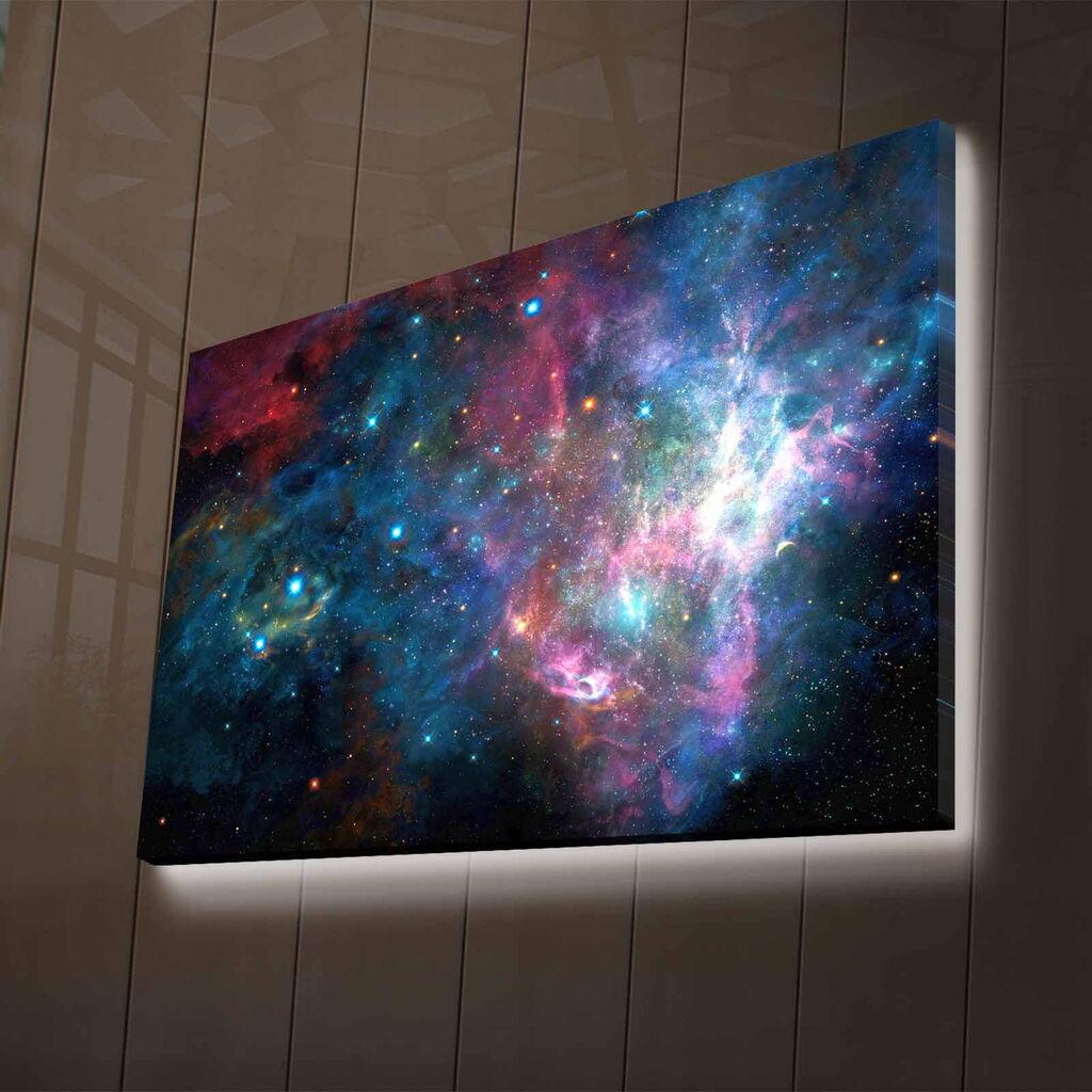Wallity Slika na platnu sa LED osvetljenjem 45x70cm