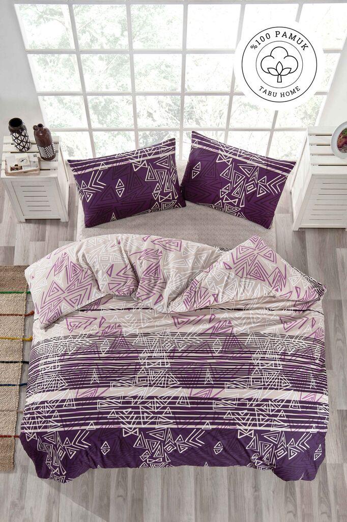 L'essentiel Maison Komplet posteljina Pyramid, 200x220 cm, Ljubičasta-Bela