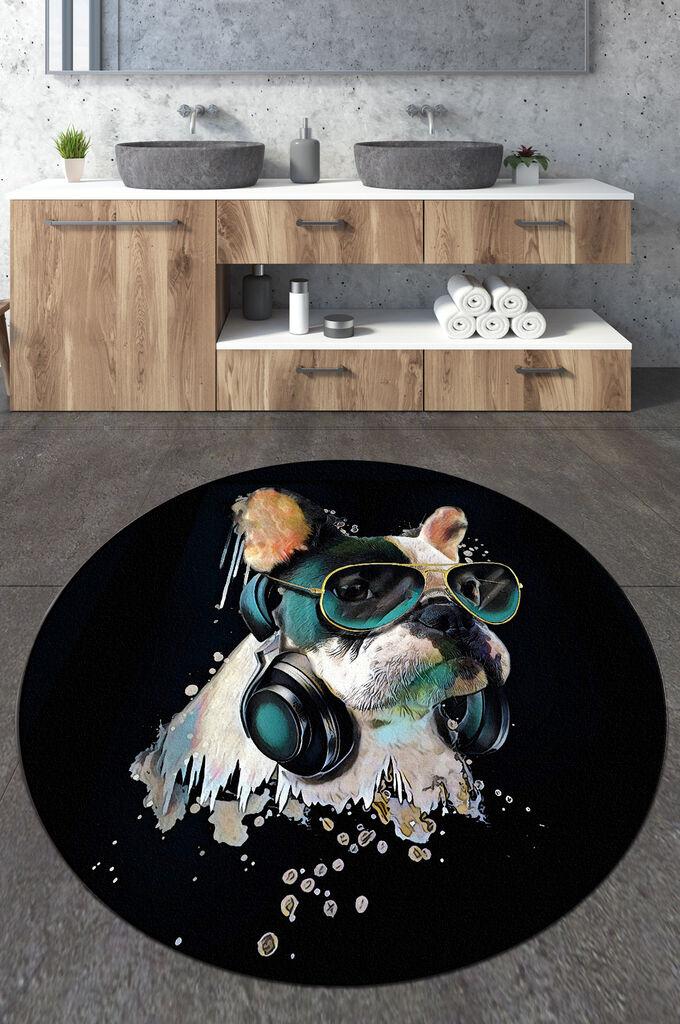 L'essentiel Maison Kupatilski otirač Glasses Dog, 100cm, Crni